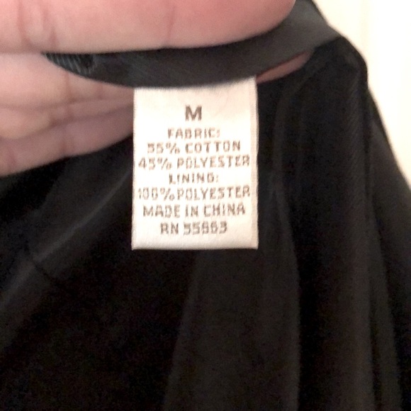 Shiny 3/4 sleeve satin look belted jacket size M - Picture 12 of 17